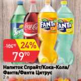 Магазин:Авоська,Скидка:Напиток Спрайт/Кока-Кола/
Фанта/Фанта Цитрус
2 л