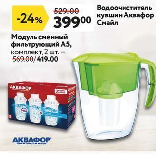 Акция - Водоочиститель кувшин Аквафор