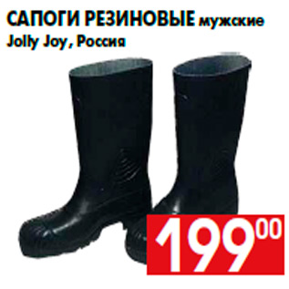 Акция - Сапоги резиновые мужские Jolly Joy, Россия