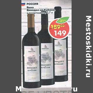 Акция - Вино Винодел на Кубани