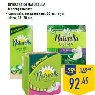 Акция - Прокладки NATURELLA