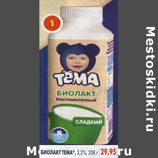 Акция - Биолакт Тема 3,2%