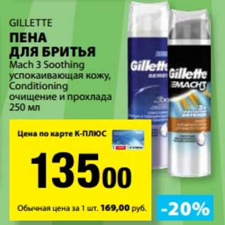 Акция - Пена для бритья Gillette