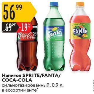 Акция - Напиток SPRIТЕ/FANTA COCA-COLA