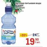 Метро Акции - Детская питьевая вода АГУША 