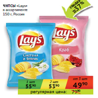 Акция - ЧИПСЫ «Lays» Россия