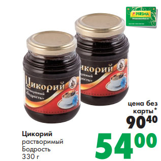 Акция - Цикорий растворимый Бодрость