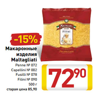 Акция - Макаронные изделия Maltagliati