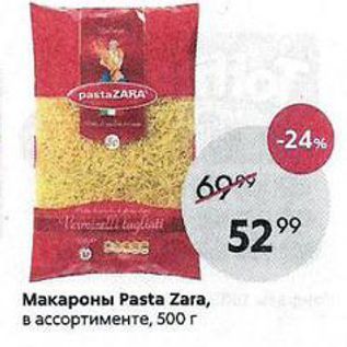 Акция - Макароны Рasta Zara