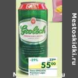 Магазин:Перекрёсток,Скидка:Пиво Grolsch Premium Lager 4,9%