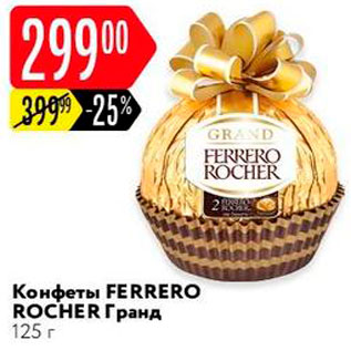 Акция - Конфеты Ferrero Rocher