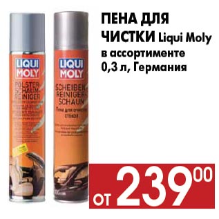 Акция - Пена для чистки Liqui Moly в ассортименте 0,3 л, Германия