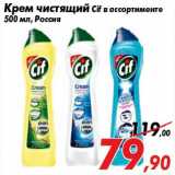 Магазин:Седьмой континент,Скидка:Крем чистящий Cif в ассортименте
500 мл, Россия