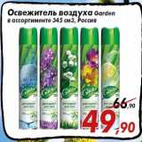 Магазин:Седьмой континент,Скидка:Освежитель воздуха Garden
в ассортименте 345 см3, Россия