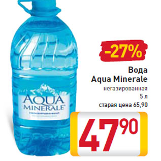 Акция - вода Aqua Minerale