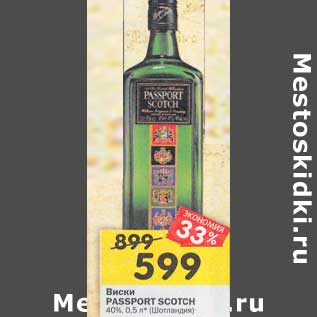 Акция - Виски Passport Scotch 40%