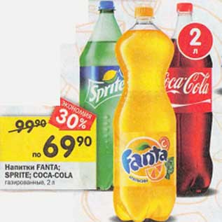 Акция - Напитки Fanta / Sprite / Coca-Cola газированные
