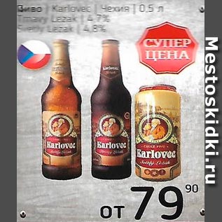 Акция - Пиво Чехия 4.7, 4.8%