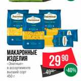 Spar Акции - Макаронные изделия
"Знатные"