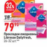 Магазин:Окей,Скидка:Прокладки ежедневные Libresse Dailyfresh
