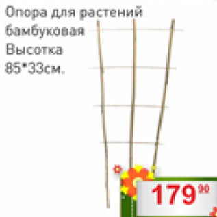 Акция - Опора для растений бамбуковая Высота 85*33см