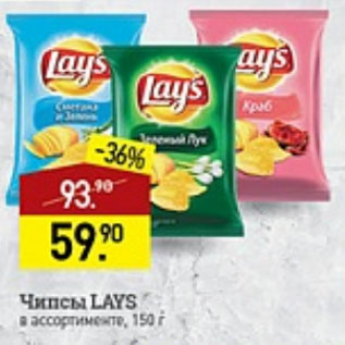 Акция - Чипсы LAYS