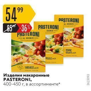 Акция - Изделия макаронные PASTERONI