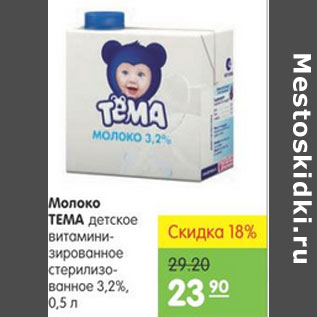 Акция - Молоко Тема