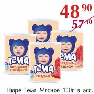 Акция - Пюре Тема Мясное