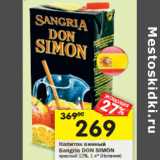 Магазин:Перекрёсток,Скидка:Напиток винный
Sangria DON SIMON
