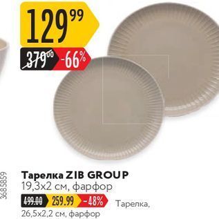 Акция - Тарелка ZIB GROUP