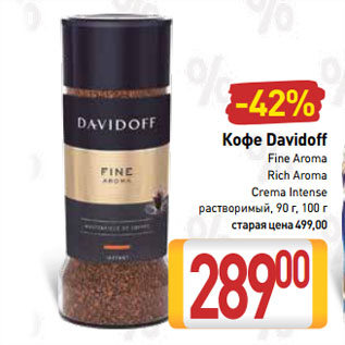 Акция - Кофе Davidoff