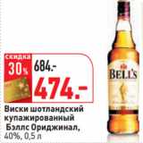 Магазин:Окей,Скидка:Виски шотландский
купажированный
 Бэллс Ориджинал,
40%,