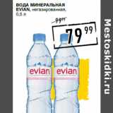 Лента супермаркет Акции - Вода минеральная
EVIAN, негазированная