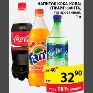 Акция - Напиток Кока-Кола, Спрайт, Фанта