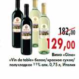 Магазин:Наш гипермаркет,Скидка:Вино «Gina» «Vin da table»