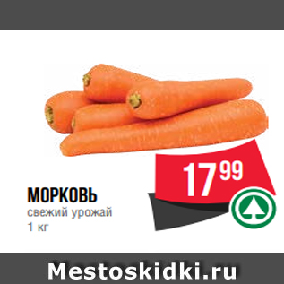 Акция - морковь свежий урожай 1 кг