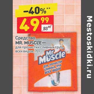 Акция - Средство Mr. Muscle
