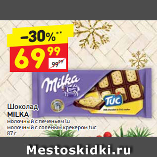 Акция - Шоколад Milka