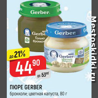 Акция - Пюре Gerber