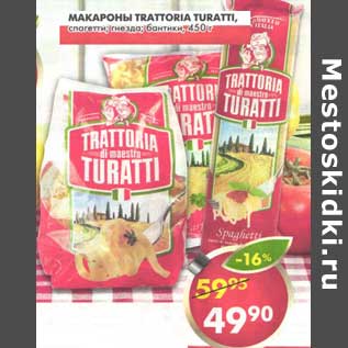 Акция - Макароны Trattoria Turatti
