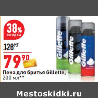 Акция - Пена для бритья Gillette,