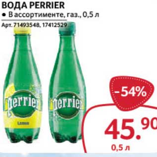 Акция - Вода Perrier