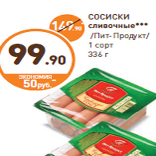 Акция - СОСИСКИ сливочные*** /Пит-Продукт