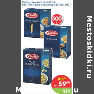 Акция - Макаронные изделия BARILLA