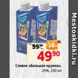 Магазин:Монетка,Скидка:Сливки «Большая кружка»,
20%, 200 мл