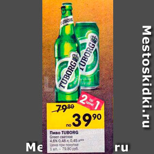 Акция - Пиво TUBORG