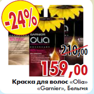 Акция - Краска для волос Olia Garnier Бельгия