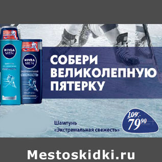 Акция - Шампунь Nivea Экстремальная свежесть