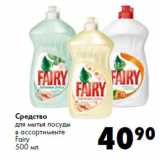Магазин:Prisma,Скидка:Средство
для мытья посуды
в ассортименте
Fairy